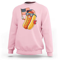 Funny Patriotic Hotdog Sweatshirt USA 250th Anniversary