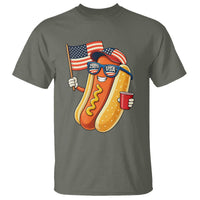 Funny Patriotic Hotdog T Shirt USA 250th Anniversary