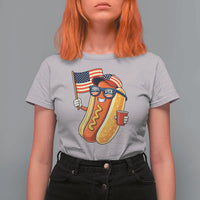 Funny Patriotic Hotdog T Shirt For Women USA 250th Anniversary