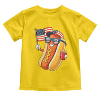 Funny Patriotic Hotdog Toddler T Shirt USA 250th Anniversary
