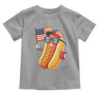 Funny Patriotic Hotdog Toddler T Shirt USA 250th Anniversary