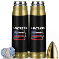 American Flag Fighter Jets Bullet Tumbler USA 250 Years Of Freedom