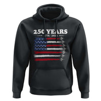 American Flag Fighter Jets Hoodie USA 250 Years Of Freedom