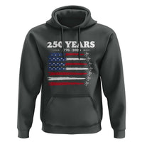 American Flag Fighter Jets Hoodie USA 250 Years Of Freedom