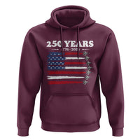 American Flag Fighter Jets Hoodie USA 250 Years Of Freedom