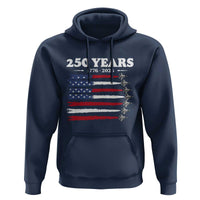 American Flag Fighter Jets Hoodie USA 250 Years Of Freedom