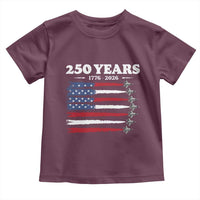 American Flag Fighter Jets Toddler T Shirt USA 250 Years Of Freedom