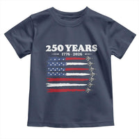 American Flag Fighter Jets Toddler T Shirt USA 250 Years Of Freedom