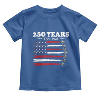 American Flag Fighter Jets Toddler T Shirt USA 250 Years Of Freedom