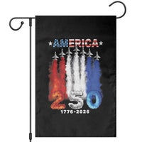 Patriotic Fighter Jets Garden Flag USA 250 Years Of Freedom