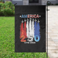 Patriotic Fighter Jets Garden Flag USA 250 Years Of Freedom