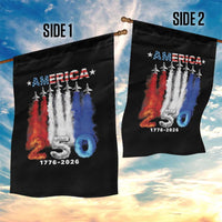 Patriotic Fighter Jets Garden Flag USA 250 Years Of Freedom