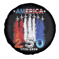 Patriotic Fighter Jets Spare Tire Cover USA 250 Years Of Freedom