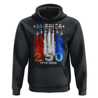 Patriotic Fighter Jets Hoodie USA 250 Years Of Freedom
