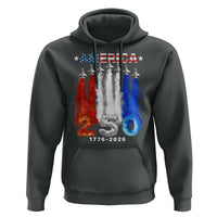 Patriotic Fighter Jets Hoodie USA 250 Years Of Freedom