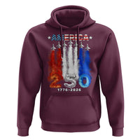 Patriotic Fighter Jets Hoodie USA 250 Years Of Freedom