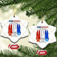 Patriotic Fighter Jets Ceramic Ornament USA 250 Years Of Freedom