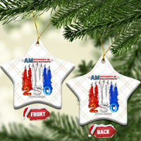 Patriotic Fighter Jets Ceramic Ornament USA 250 Years Of Freedom