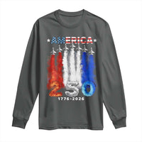 Patriotic Fighter Jets Long Sleeve Shirt USA 250 Years Of Freedom