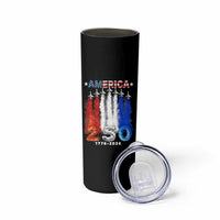 Patriotic Fighter Jets Skinny Tumbler USA 250 Years Of Freedom