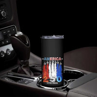 Patriotic Fighter Jets Skinny Tumbler USA 250 Years Of Freedom