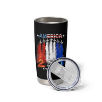 Patriotic Fighter Jets Tumbler Cup USA 250 Years Of Freedom