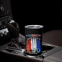 Patriotic Fighter Jets Tumbler Cup USA 250 Years Of Freedom