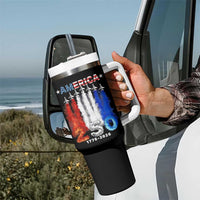 Patriotic Fighter Jets Tumbler With Handle USA 250 Years Of Freedom