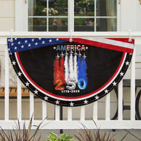 Fighter Jets Patriotic Fan Flag USA 250 Years Of Freedom