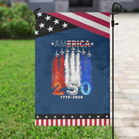 Patriotic Fighter Jets Garden Flag USA 250 Years Of Freedom