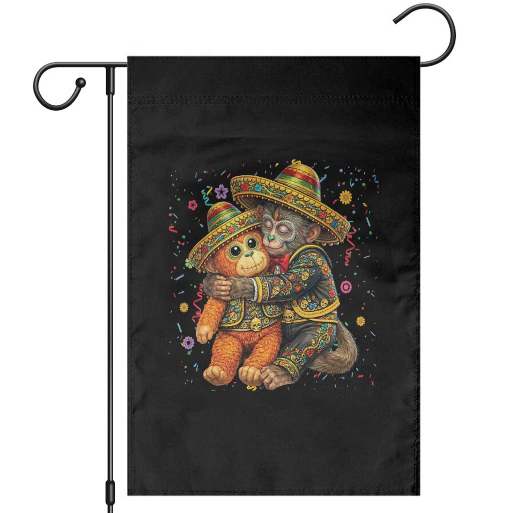Funny Punch Baby Monkey Cinco De Mayo Garden Flag Mexican Fiesta Gift