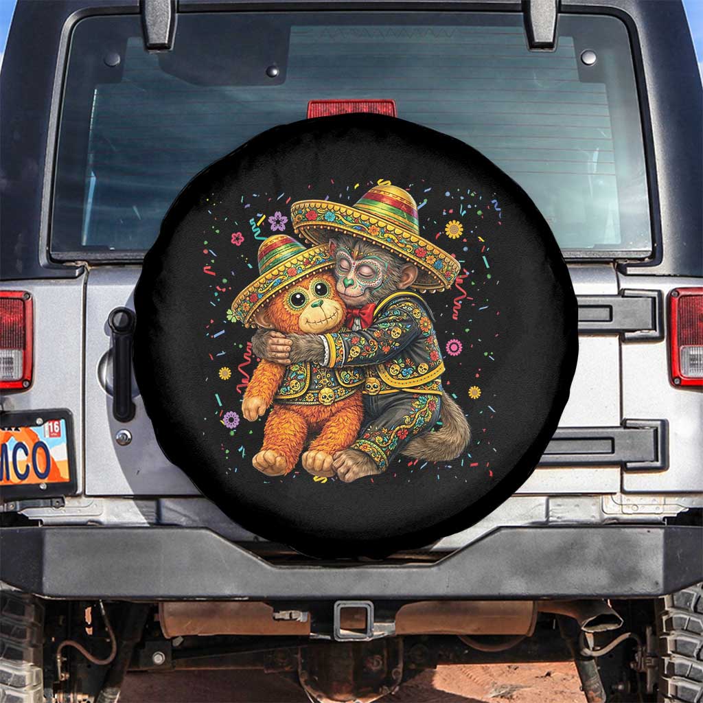 Funny Punch Baby Monkey Cinco De Mayo Spare Tire Cover Mexican Fiesta Gift