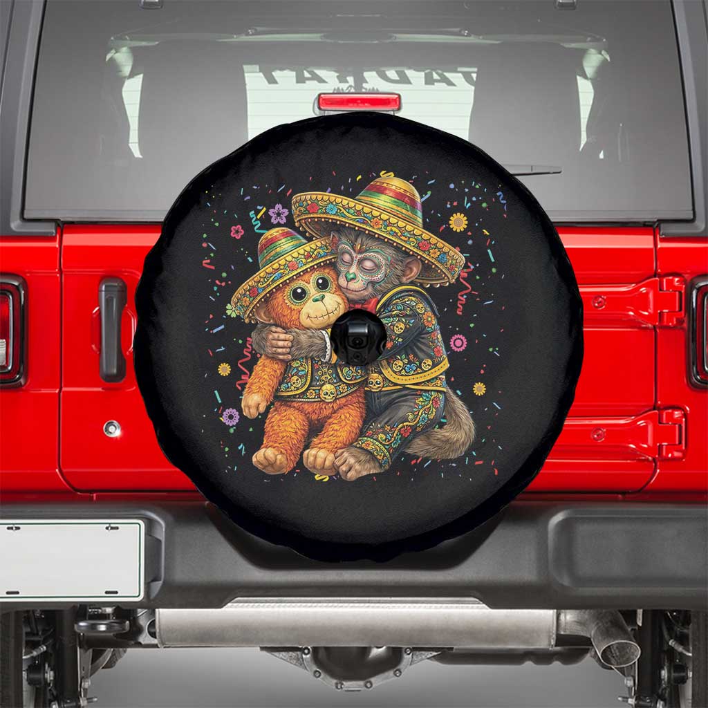 Funny Punch Baby Monkey Cinco De Mayo Spare Tire Cover Mexican Fiesta Gift