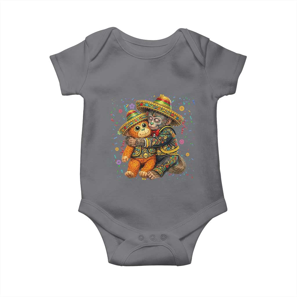 Funny Punch Baby Monkey Cinco De Mayo Baby Onesie Mexican Fiesta Gift