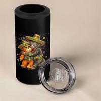 Funny Punch Baby Monkey Cinco De Mayo 4 in 1 Can Cooler Tumbler Mexican Fiesta Gift