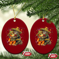 Funny Punch Baby Monkey Cinco De Mayo Ceramic Ornament Mexican Fiesta Gift