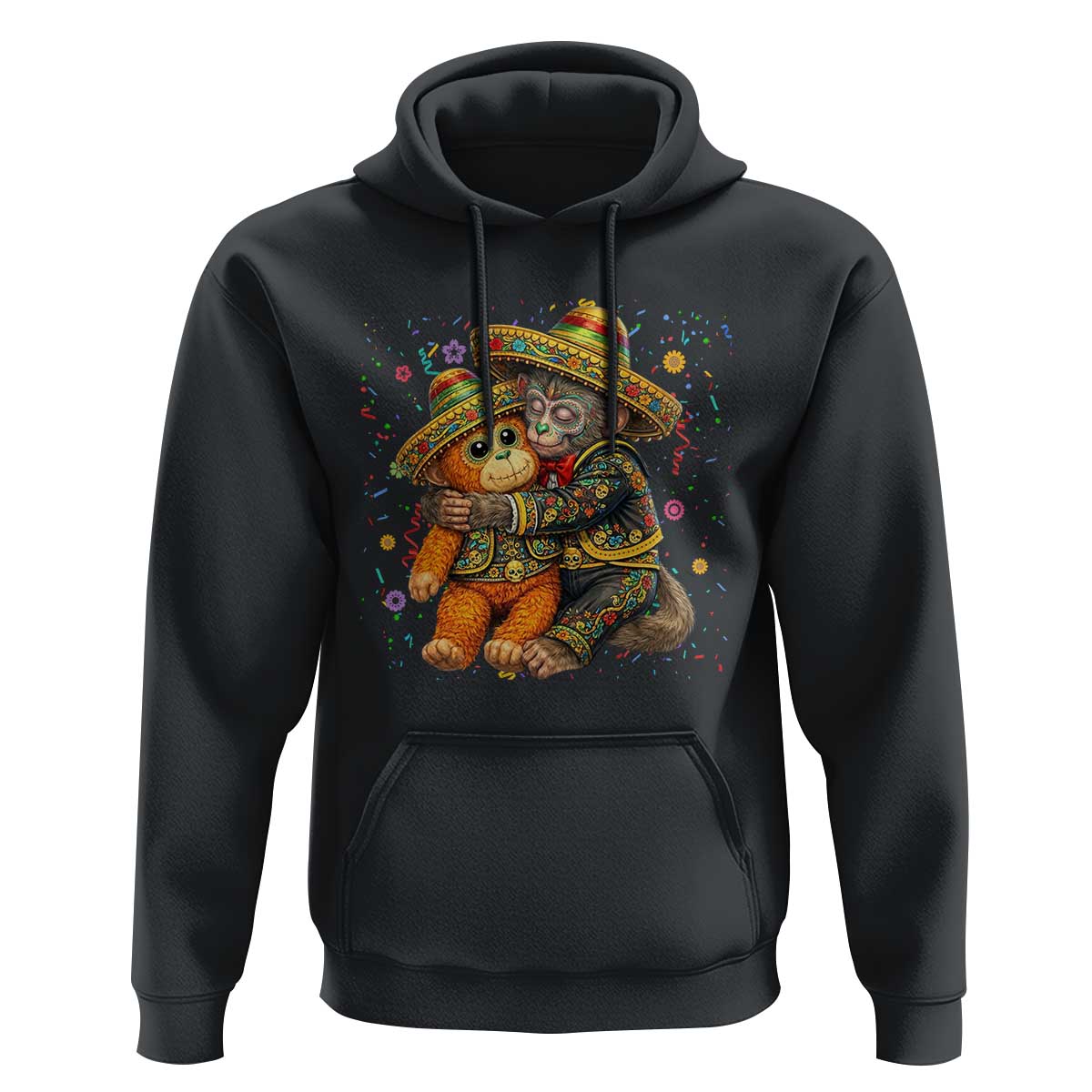 Funny Punch Baby Monkey Cinco De Mayo Hoodie Mexican Fiesta Gift