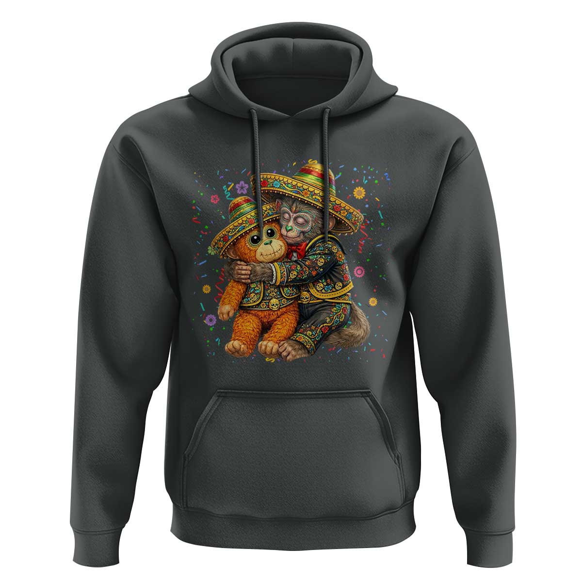 Funny Punch Baby Monkey Cinco De Mayo Hoodie Mexican Fiesta Gift