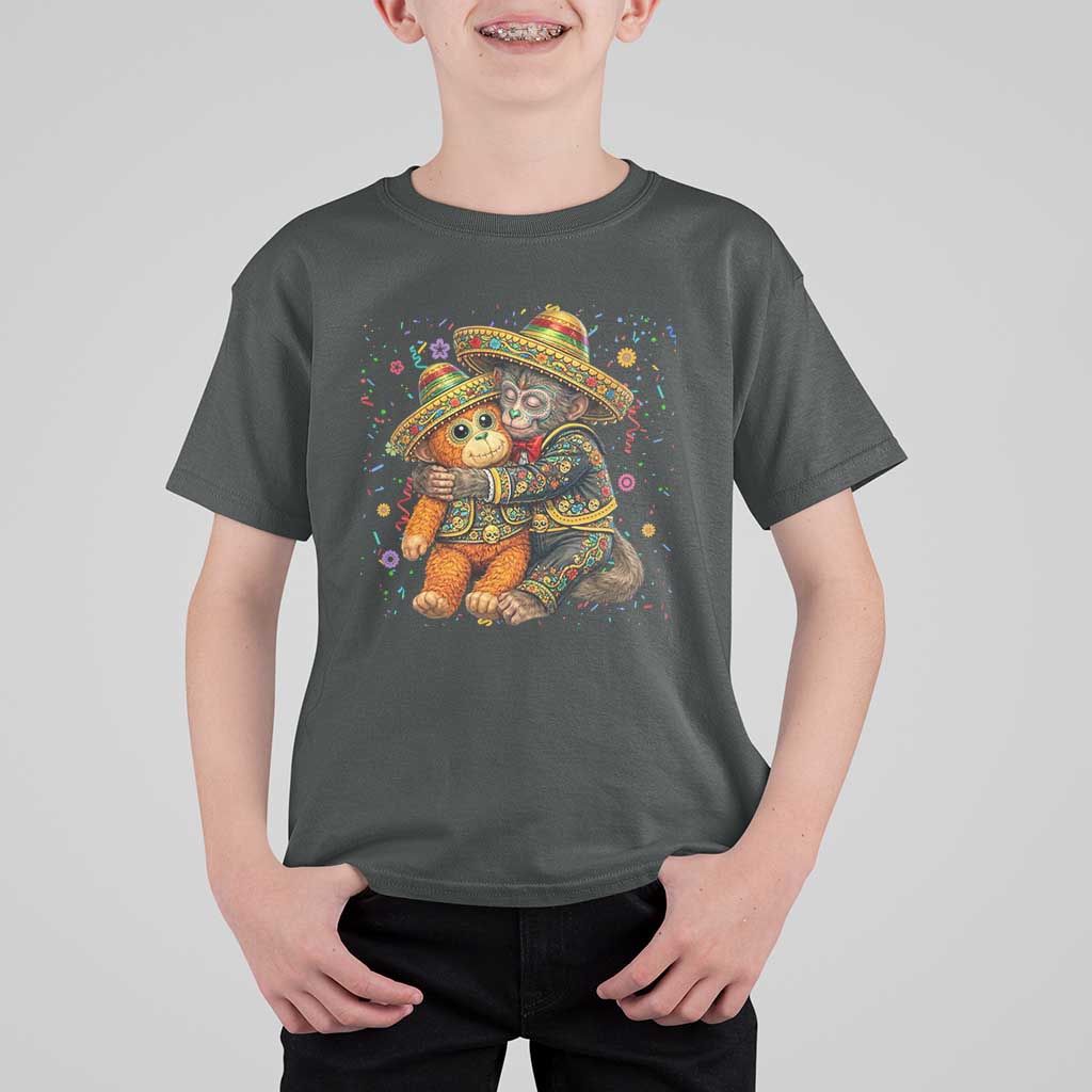 Funny Punch Baby Monkey Cinco De Mayo T Shirt For Kid Mexican Fiesta Gift