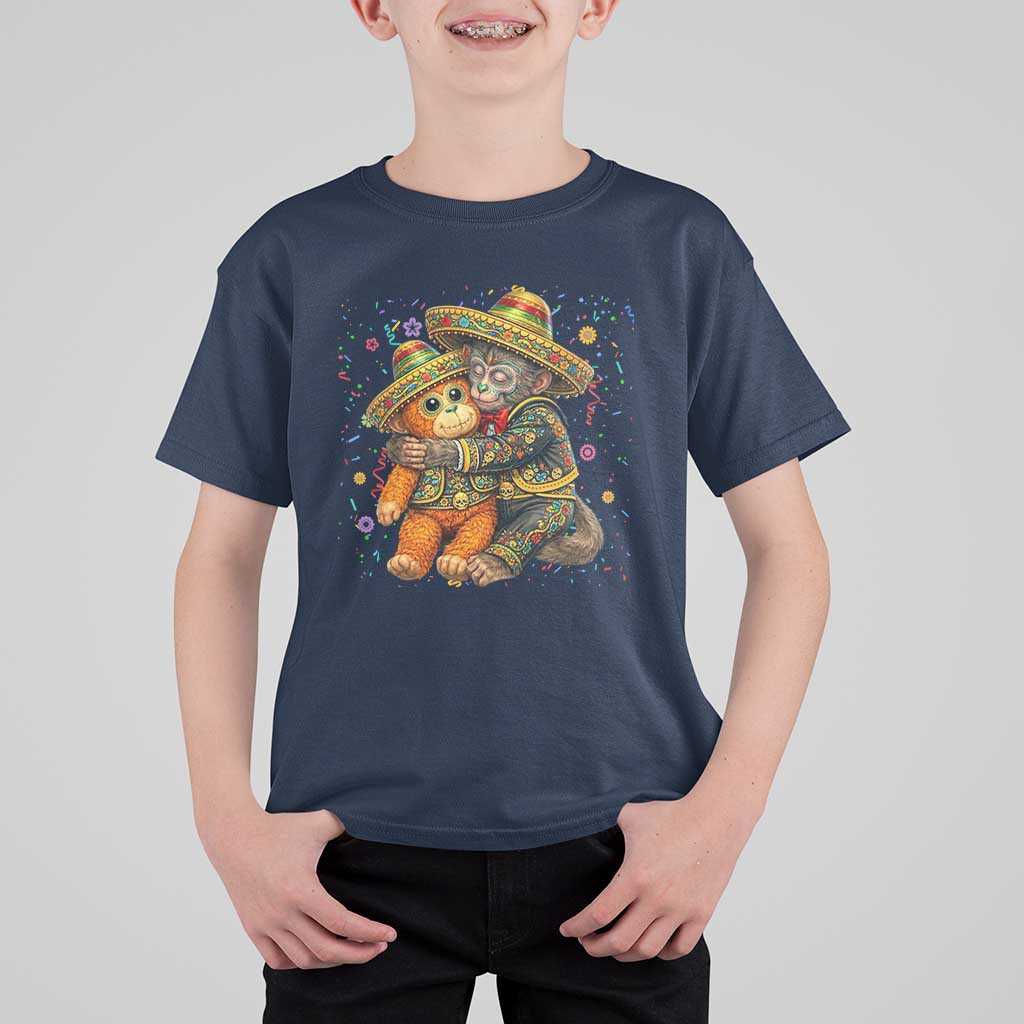 Funny Punch Baby Monkey Cinco De Mayo T Shirt For Kid Mexican Fiesta Gift