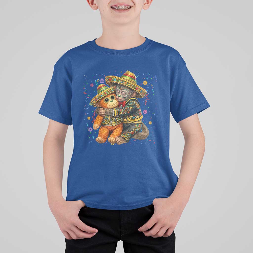 Funny Punch Baby Monkey Cinco De Mayo T Shirt For Kid Mexican Fiesta Gift