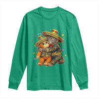 Funny Punch Baby Monkey Cinco De Mayo Long Sleeve Shirt Mexican Fiesta Gift