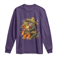 Funny Punch Baby Monkey Cinco De Mayo Long Sleeve Shirt Mexican Fiesta Gift