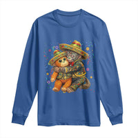 Funny Punch Baby Monkey Cinco De Mayo Long Sleeve Shirt Mexican Fiesta Gift
