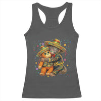 Funny Punch Baby Monkey Cinco De Mayo Racerback Tank Top Mexican Fiesta Gift