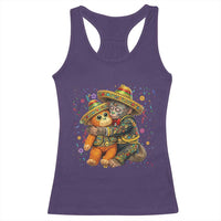 Funny Punch Baby Monkey Cinco De Mayo Racerback Tank Top Mexican Fiesta Gift