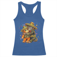 Funny Punch Baby Monkey Cinco De Mayo Racerback Tank Top Mexican Fiesta Gift