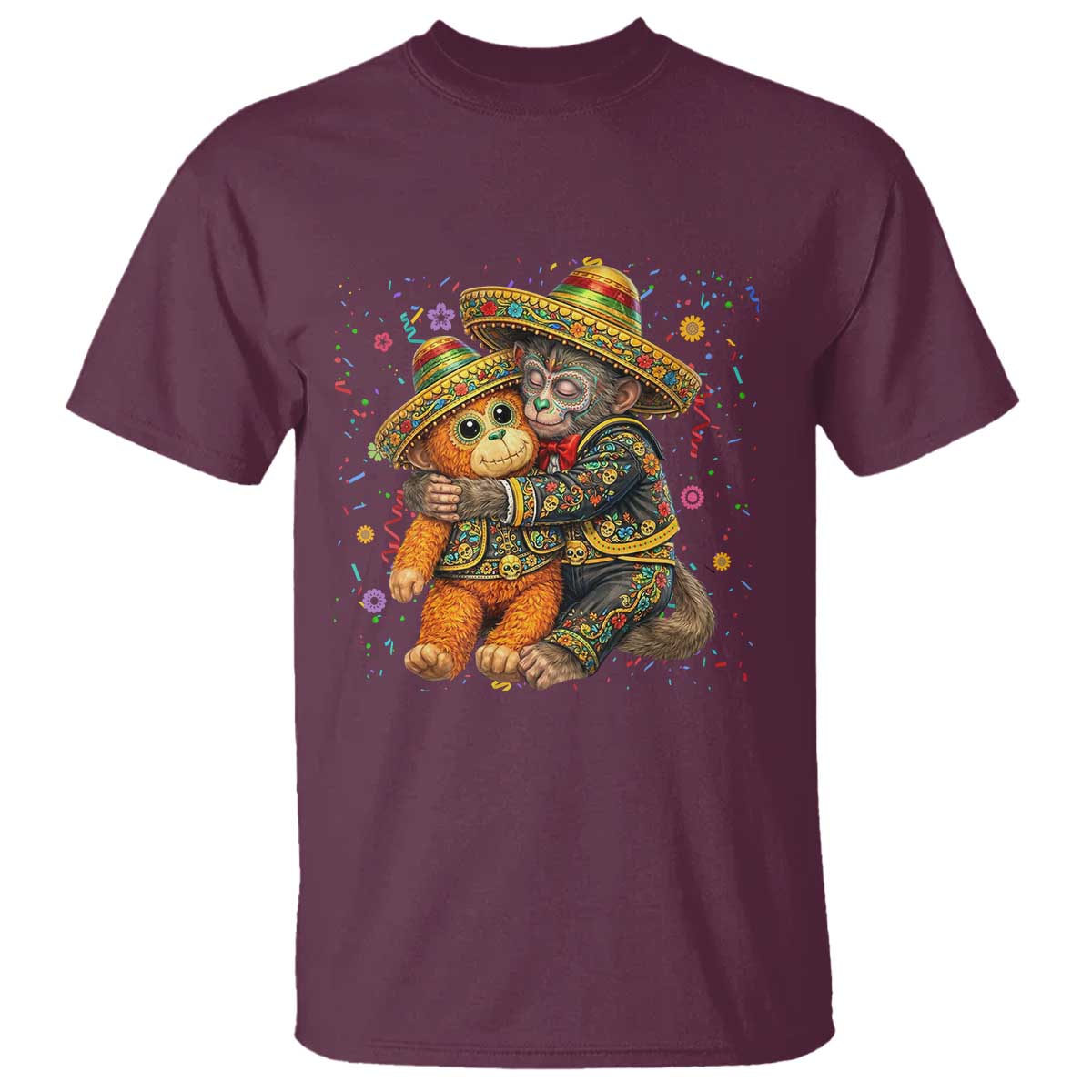 Funny Punch Baby Monkey Cinco De Mayo T Shirt Mexican Fiesta Gift