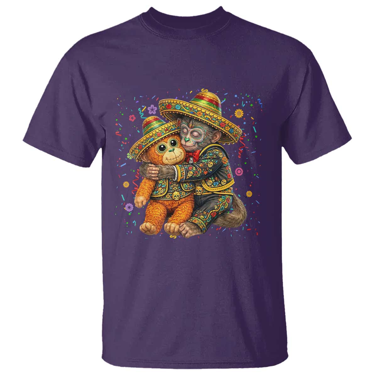 Funny Punch Baby Monkey Cinco De Mayo T Shirt Mexican Fiesta Gift