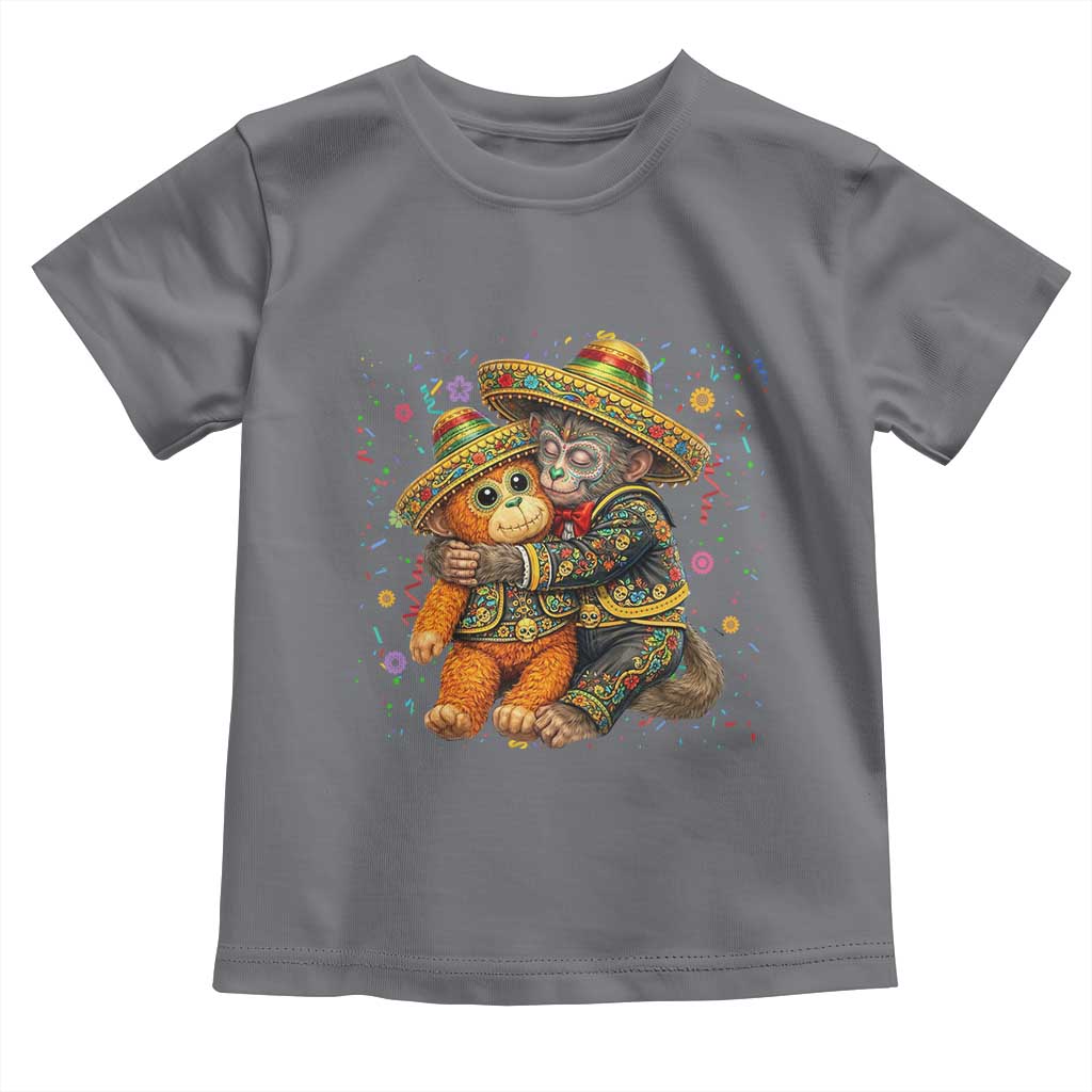 Funny Punch Baby Monkey Cinco De Mayo Toddler T Shirt Mexican Fiesta Gift